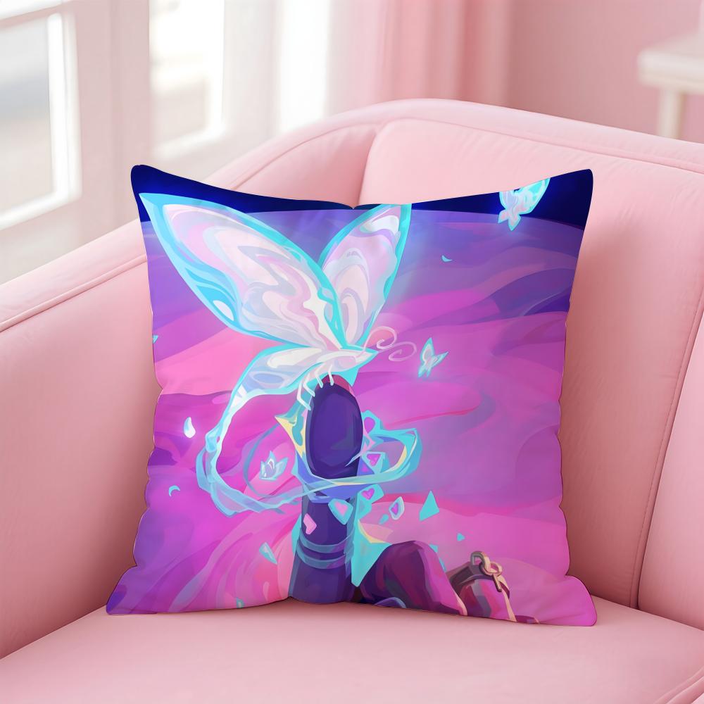 game tactical VVALORANT Cushion Cover Pillow Case Soft Friendly Fabric  Concealed Zipper