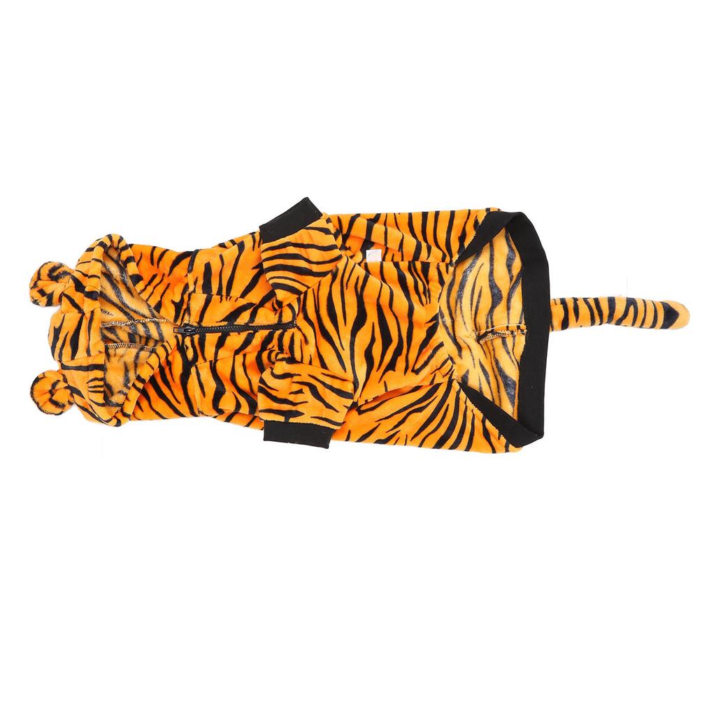 Pet Warm Clothes Cute Tiger Stripes Prevents Hair Loss Dog Winter Clothing for Medium and Large Dogs