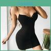 Elegant Women V-neck Bodycon Sleeveless Evening Party Cocktail Mini Dress In Gray