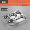 304 Stainless Steel Rectangular Cafeteria Tray