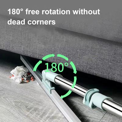 Retractable Handle Floor Wiper Set 360 Degree Rotating Mop Head Flexible Washable Low Surface