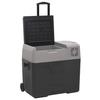 VidaXL Cooler with Wheel and Adapter, Car Refrigerator, Electric Cooler Hiking Picnic Camping, Black 3154636