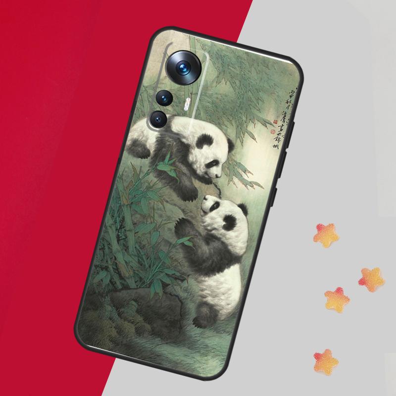 Panda Animal Cute Bear Case For Xiaomi 14T 11T 12T 13T 15 Pro 13 14 Ultra Cover For POCO F7 F5 F6 X3 X5 X6 X7 Pro