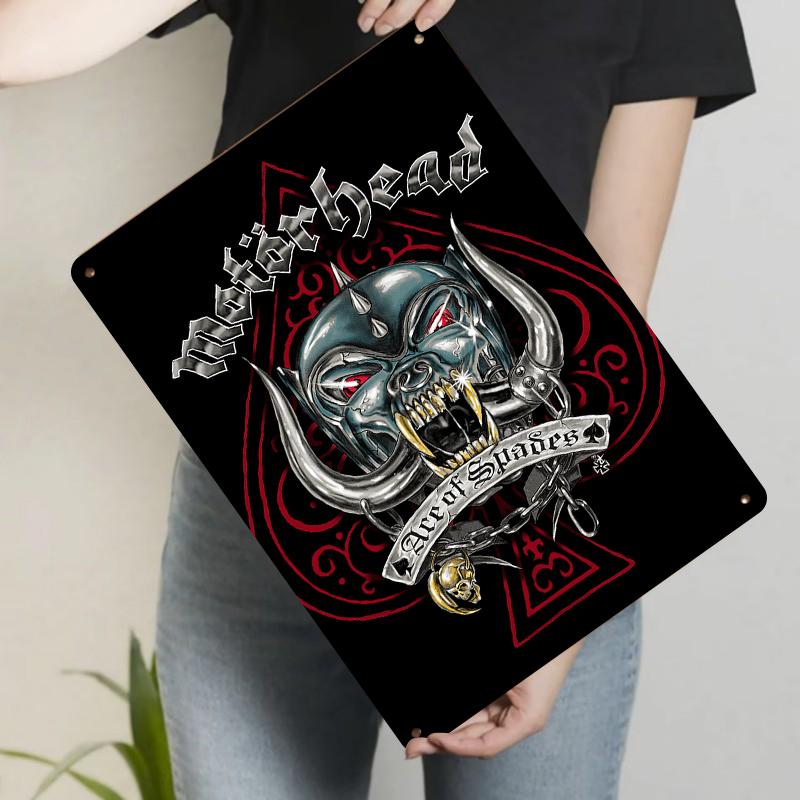 

Motorhead Ace of Spades Metal Wall Art Decorative Iron Painting for Home Bar Decoration 20x30cm（7.8x11.8inch）