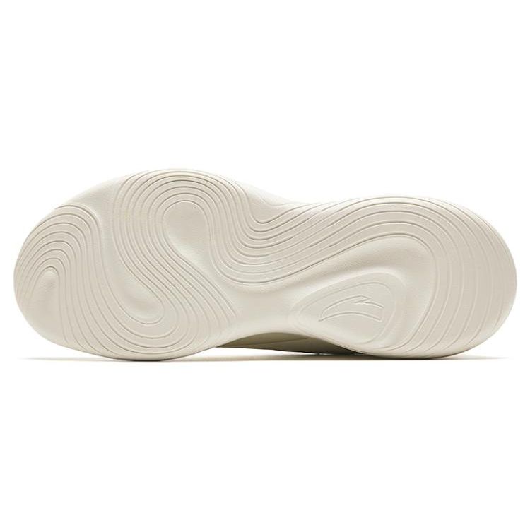 Anta Lingyun Fabric Synthetic Leather Comfortable Non-Slip Wear-Resistant Lightweight Low-Top Running Shoes Women Sneaker White 922355540-6