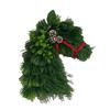 Horsehead Wreath Household Simulation Garland Reusable Christmas Horsehead Wreath For Living Room Mantle Wall Outdoors Bedroom