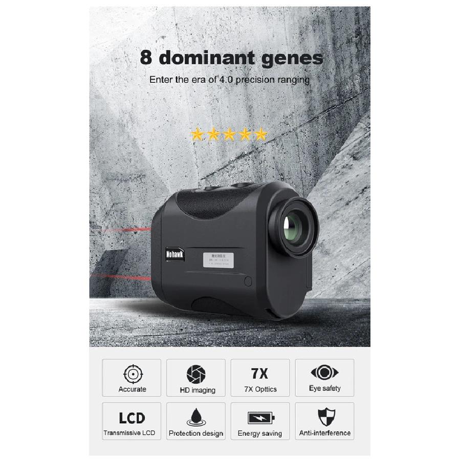 2000m Rangefinder Telescope Hunting Scope Rangefinder High Precision Portable Golf Laser Rangefinder