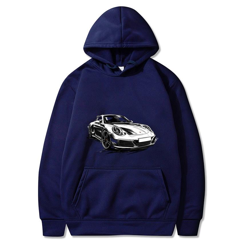 Sports cars, luxury cars, printed autumn and winter hoodies, men's and women's long sleeved streetwear, hip-hop warm hoodies