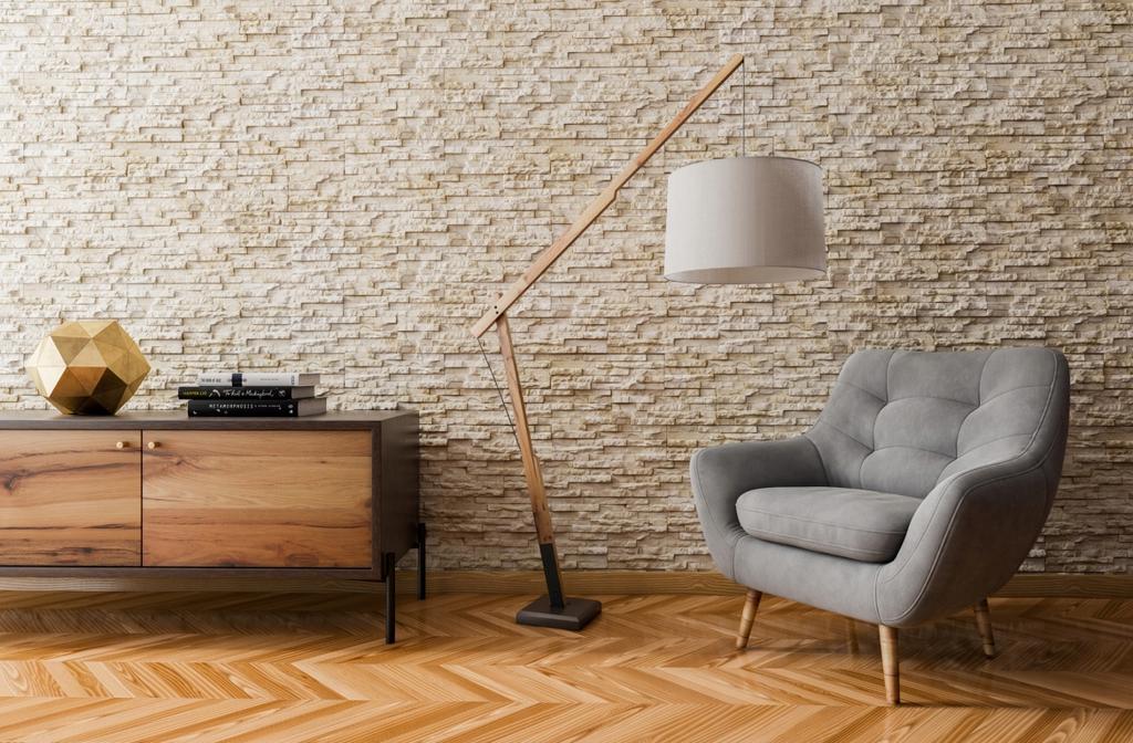 Płytka Gipsowa Ścienna 38,5×13cm 0,40m2 Kremowa, Dekoracyjna