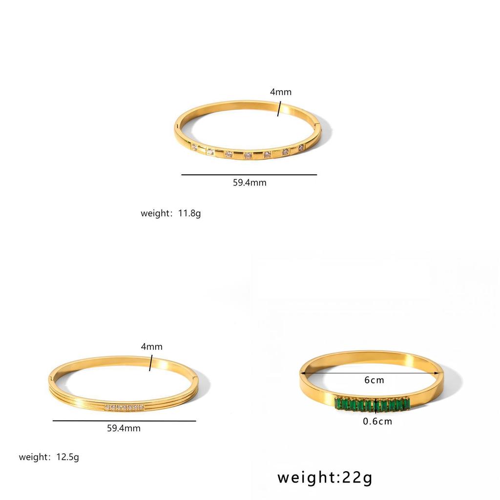 Geometric Star Stainless Steel Bracelet With 18k Gold Plating For Fashionable Women