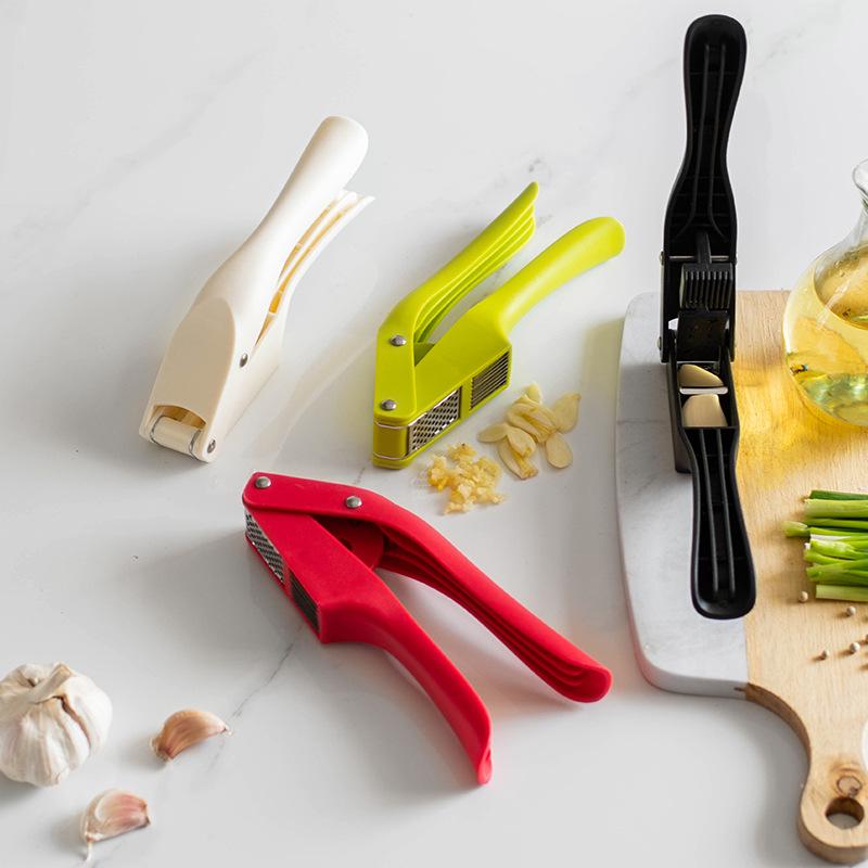 2-in-1 Multifunctional Garlic Press, Mincer, and Slicer Kitchen Gadget