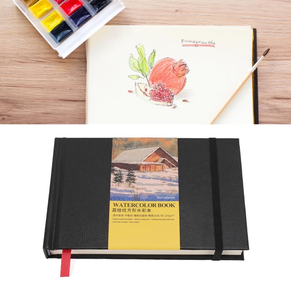 Lychee Grain Texture Watercolor Paper Notebook Lychee Texture Drawing Pad  Hand Drawn Sketch 90*140MM