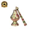 Pure Brass Gulab Pash Rose Water Holy Water and Perfume Sprinklers Gangajal Spray Bottle for Pooja/Puja Mandir Temple