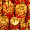 Mittelgroße und kleine Neujahrskanonen-Ornamente Frühlingsfest-Dekorationsartikel Fensterornamente Frühlingsfest-Knallkörper Knallkörper-Requisiten
