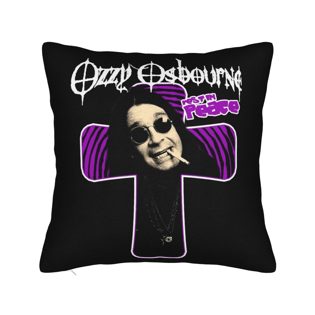 Ozzy Osbourne Pillowcases Merch Soft Cushion Cover  Throw Pillow Cover Bed Decorations Zipper Multiple Sizes