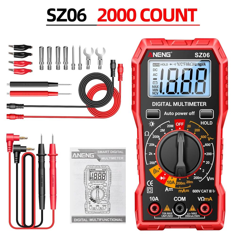 ANENG SZ06 Smart Digital Meter Current Resistance Portable Electrician Profession Multimeter Multifunctional AC/DC Voltage