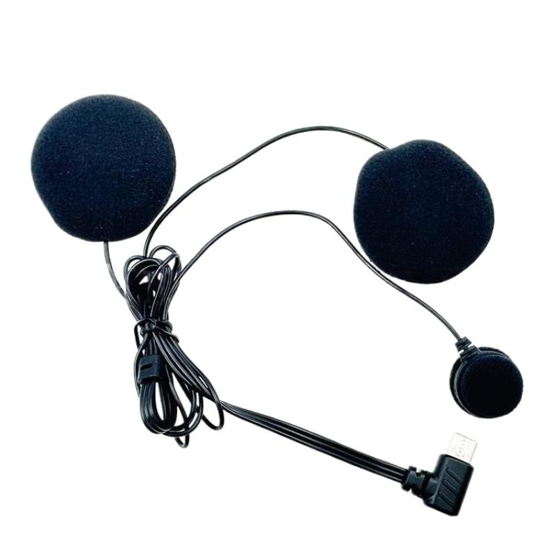 

1Pcs Type-C HD Noise Reduction Motorcycle Full Face Helmet Headset With Soft Mic For E1/X1 Bluetooth Plug Microphone