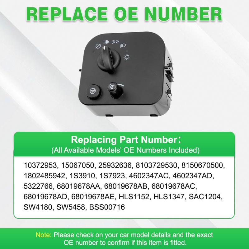 BSS00716 1S3910 8150670500 Headlight Switch Function For Chevrolet Trailblazer 2003–2009  for GMC Envoy 2003–2009