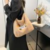 Koreanischer Stil Mode Einfache Damenhandtasche Neue Plüsch Dackel Hund Umhängetasche Ins Lässige Studenten Trendige Tragetasche