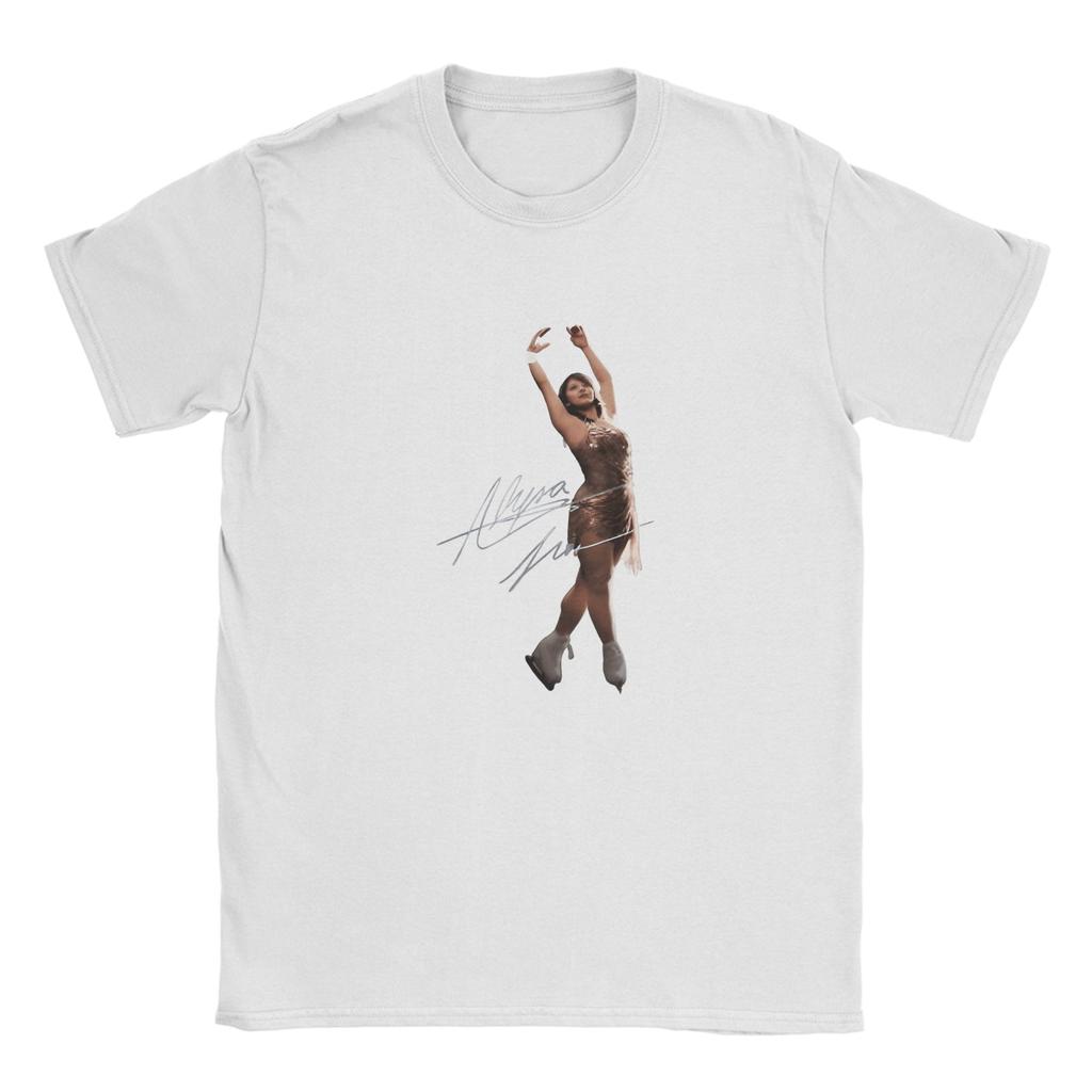 Vintage Alysa Liu Usa Skating TShirts for Unisex Crewneck Cotton T Shirts Short Sleeve Tee Shirt Gift Idea Clothes