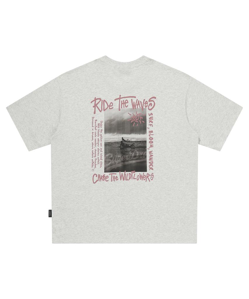 Syupeodeulai Summer Graphic T-Shirt Light Gray Sduiscq53Lgr