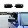 Fit For Dodge Charger 2010- Glossy Black Rear View Side Mirror Cover Trim 2X