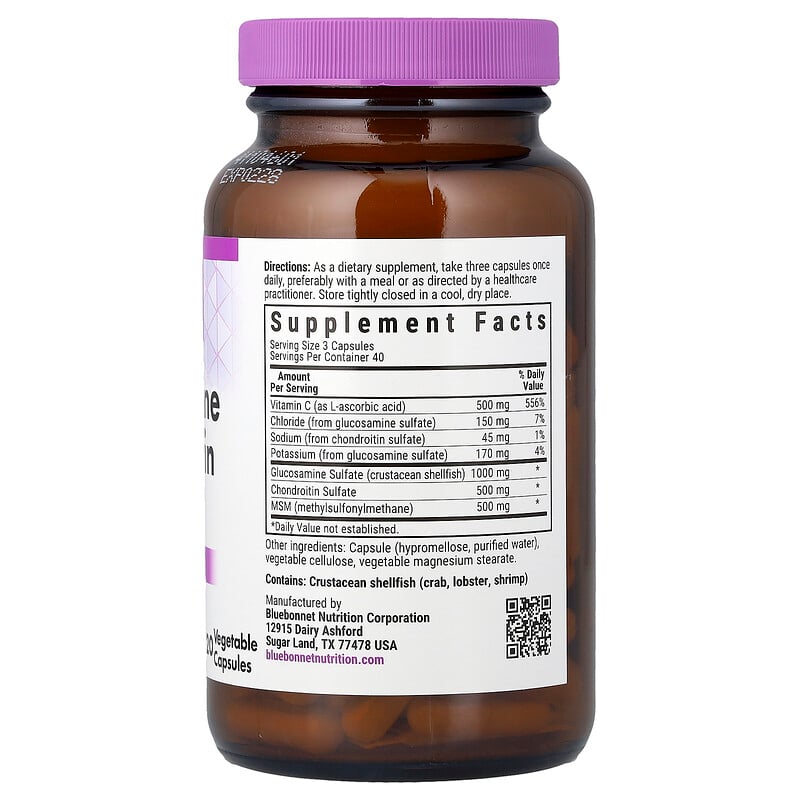 Glucosamine Chondroitin & MSM, 120 Vegetable Capsules