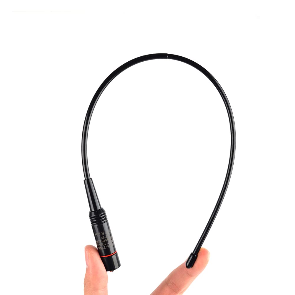 144430MHz TransmitReceive & Wideband Receive High-Gain Flexible Handheld Antenna SMAJ Type for Amateur Radio, Compatible with YAESU, KENWOOD, and