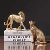 Resin Figurines Animal Statue Home Decor Leopard Sculptures for Yard Indoor Outdoor Decoration Statues Vivid Details