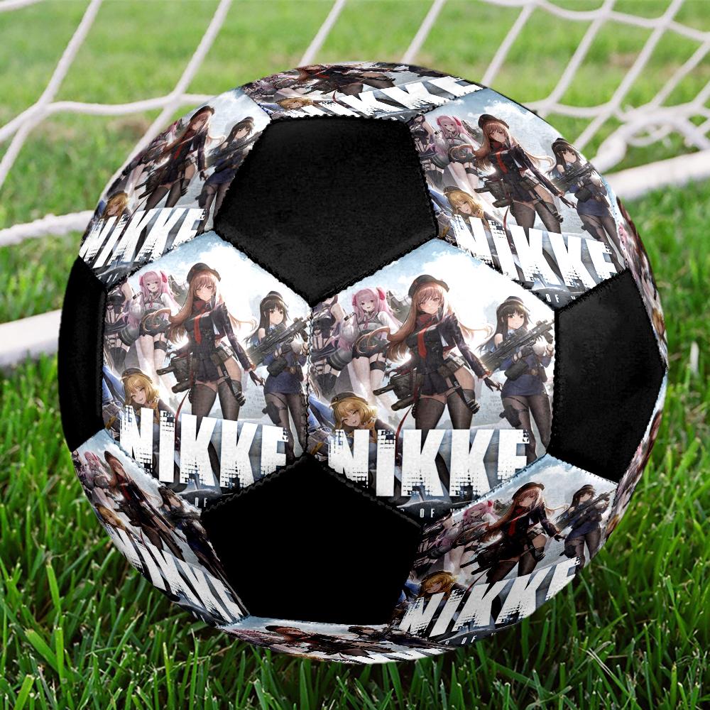 Soccer Ball Colorful Machine Stitched PVC Size 5 Team Training Competition Ready Durable High-Bounce Cool Sports Gift