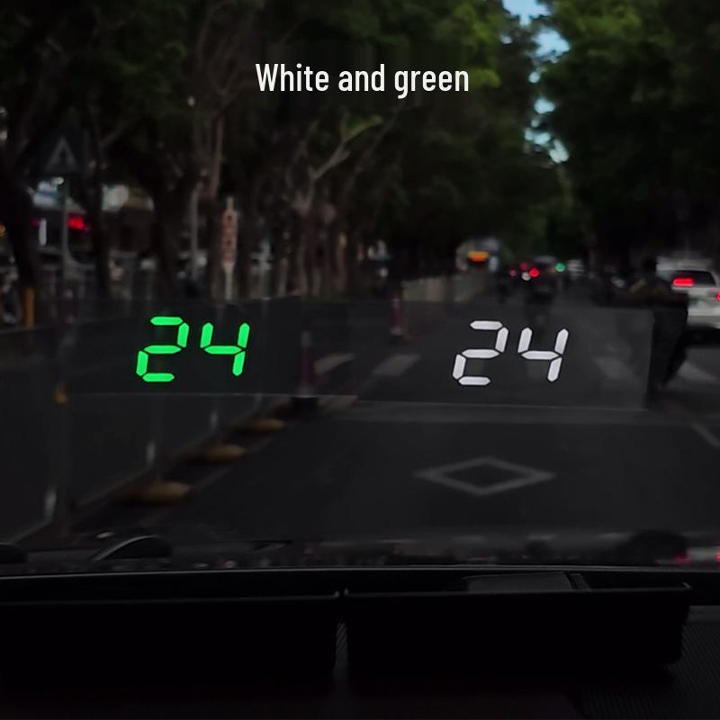 

Universal Car HUD GPS Speedometer & Speed Gauge for Trucks, Vans & Cars Green [USB Powered]