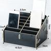 Wood Desktop Storage Box Detachable Multifunctional Phone Holder Easy to Install 12/24-Grid Phone Management Storage