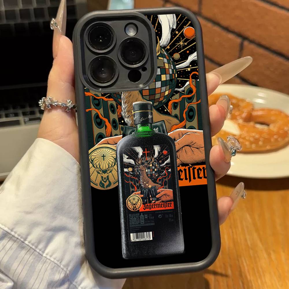 

Горячий J-Jagermeisters Для iPhone 17 16 15 14 13 12 11 Pro Max Plus Черный Чехол из ТПУ с Полным Покрытием, Ударопрочный iPhone 14 pro