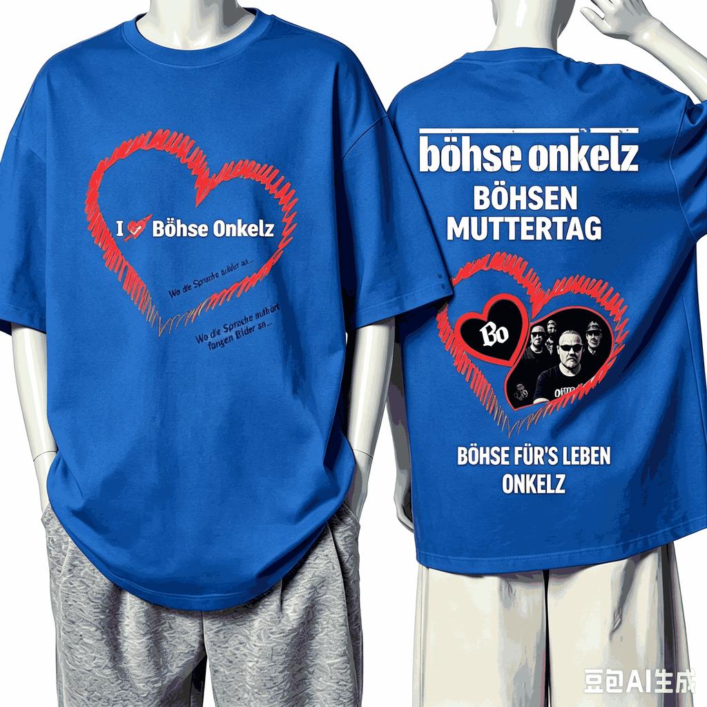 Bhse Onkelz For Fan Gift Tshirt Unisex Unisex Harajuku Oversized Unisex Short Sleeve Streetwear High Quality Couples Classic Soft