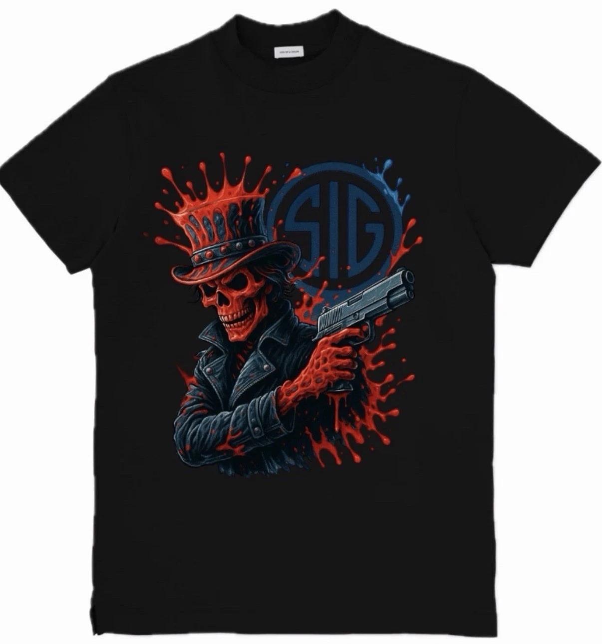 

Skull Clown Graphic Custom 100% Cotton T-shirt Mens Tees Top Top Tee Sizes S-3XL L