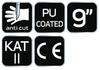 PU-coated cut-resistant gloves, 4X43D, size 9