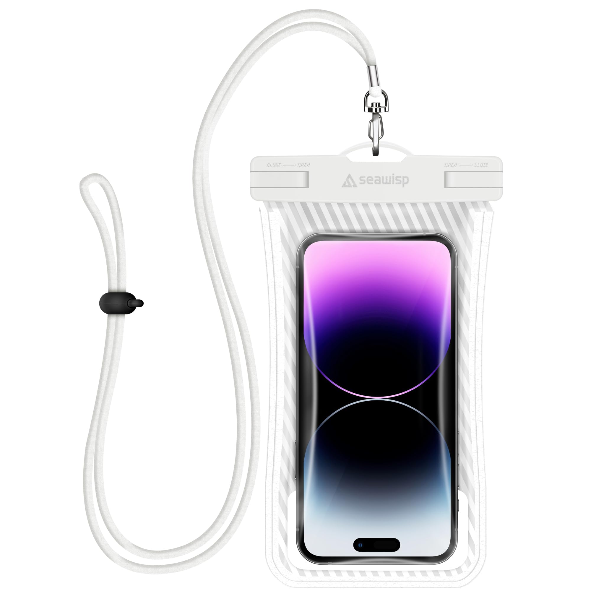 

Seawisp Smartphone Waterproof Case on IPX8 Completely Waterproof Callable Touchable while inside the bag Underwater Photography iPhone Phone білий