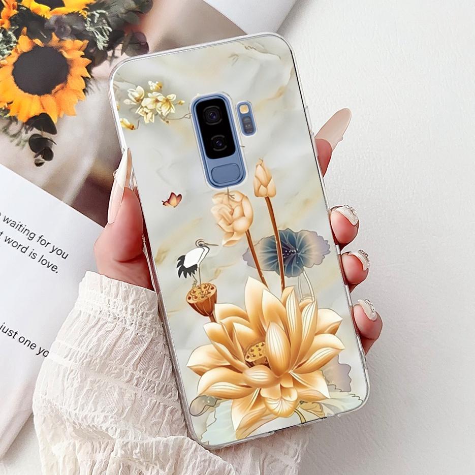 For Samsung Galaxy S9 Case SM-G960F Cute Cat Painted Cover Soft Slim Phone Case For Samsung S9 Plus S 9 Galaxy S9+ SM-G965F Bags