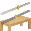 Woodworking Ruler Slide Rule Woodworking Tools Adjustable Metal Marking Gauge Pocket Ruler Scribing Measuring Tools