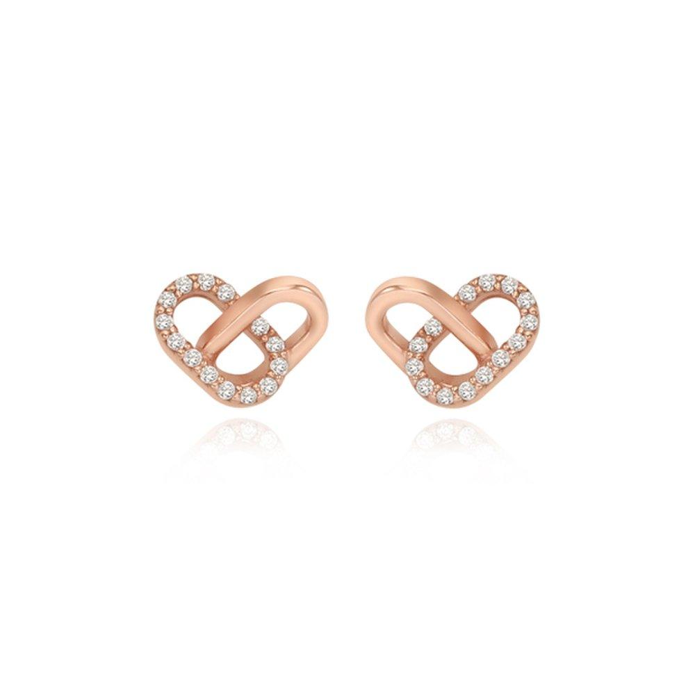 [Stonehenge] Silver Heart Earrings Sc1801