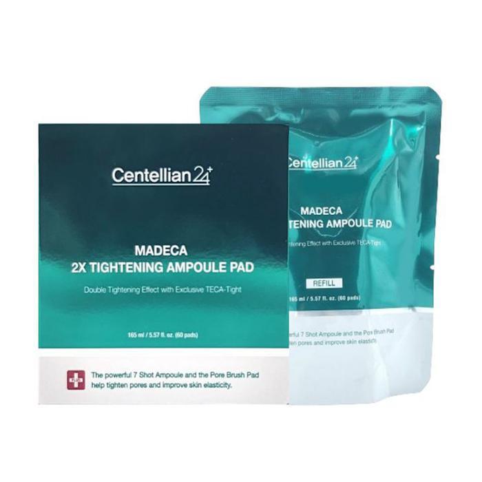 

CENTELLIAN24 Dongkook Pharmaceutical Мадека Двойной Подтягивающий Ампульный Пэд (60 листов + 2 пакетика) 60 sheets of main product+60 refill+1sheet