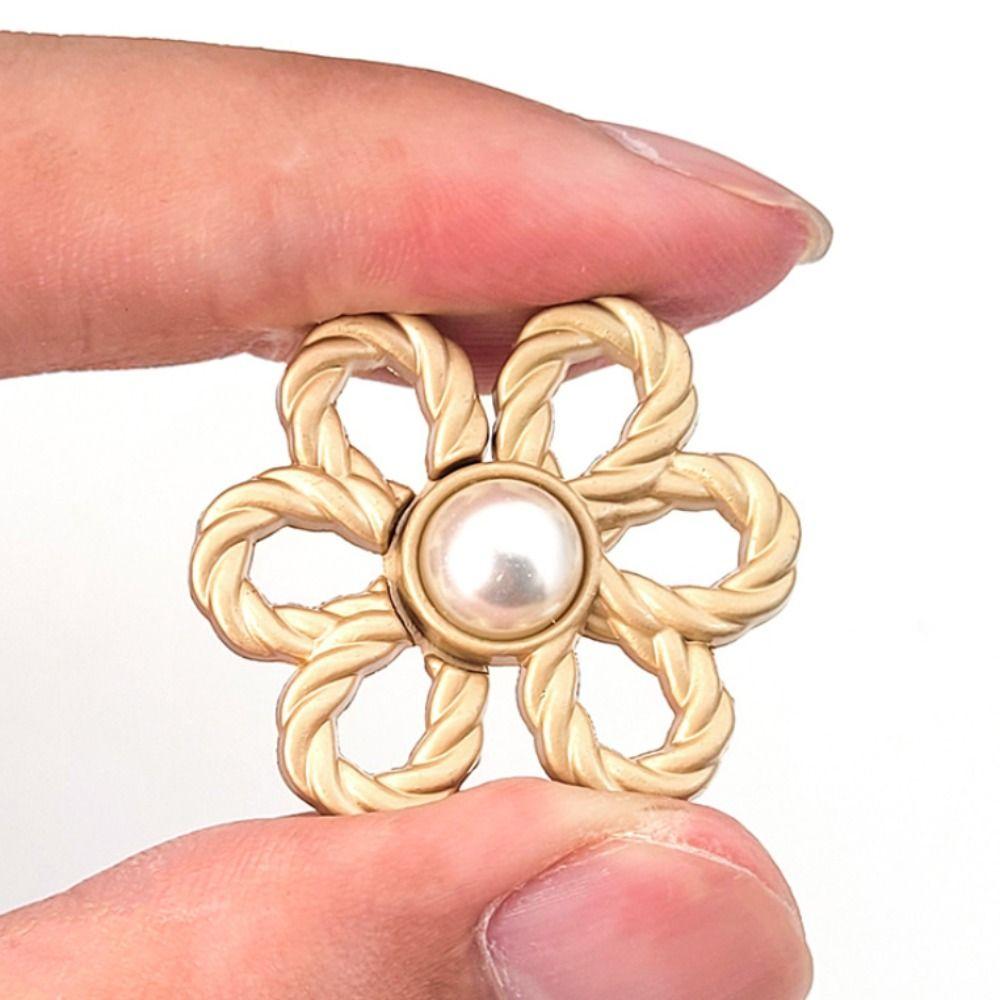 

Korean Style Brooch Pants Button Tightener Flower Jean Fit Tighten Buckles Weddings