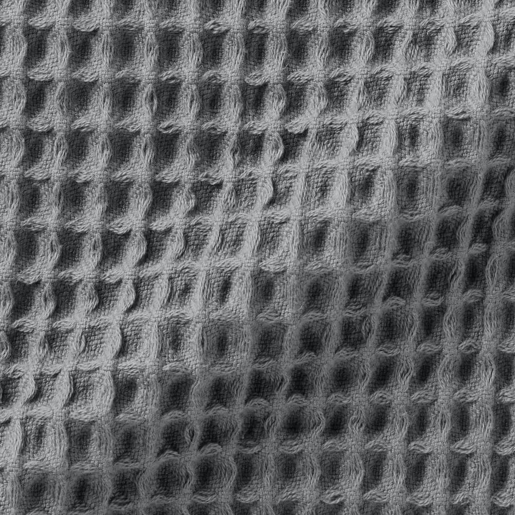 MUJI Waffle Large Bath Set of 70 X 140 Charcoal 84910067 Towels, 4, Cm, Gray,