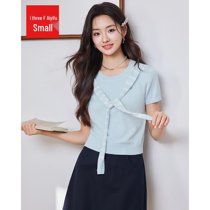 IEFIEF Women s Petite 2026 Autumn Knitted Top M