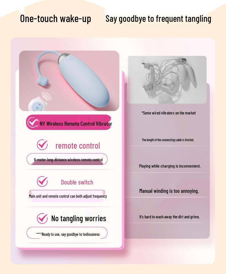 Jiajia Tadpole Remote Control Silent Vibrator for Strong Orgasm and Adult Pleasure