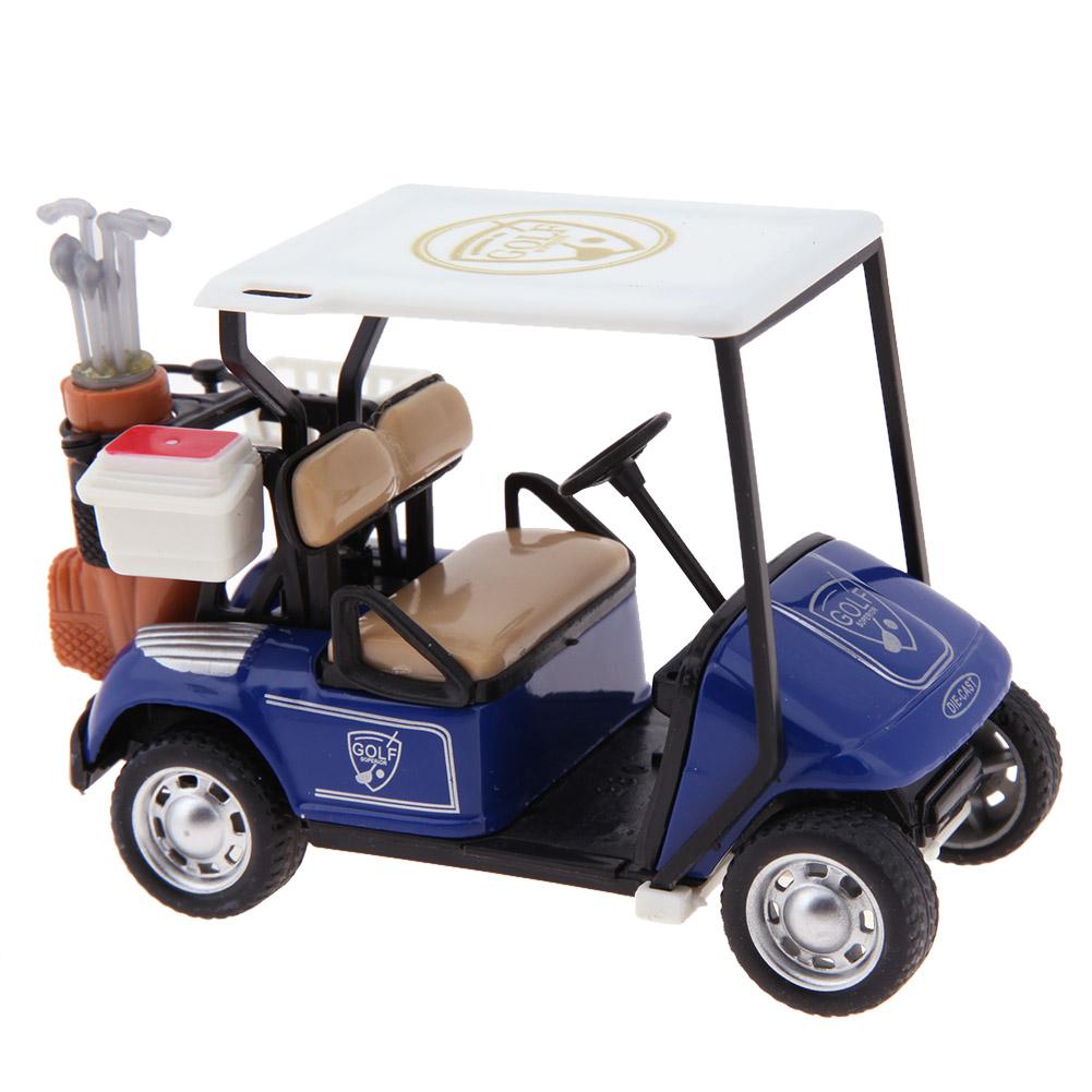 

1/36 Model Play Vehicle Toys Mini Pullback Action Simulation Golf Cart Model Toy with Light Music Safe for Children Holiday Gift синий