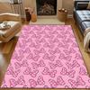 Cute Pink Bow Pattern Carpet for Bedroom Living Room Bedside Sofa Floor Mat Modern Home Decor Area Rug Luxury Gift