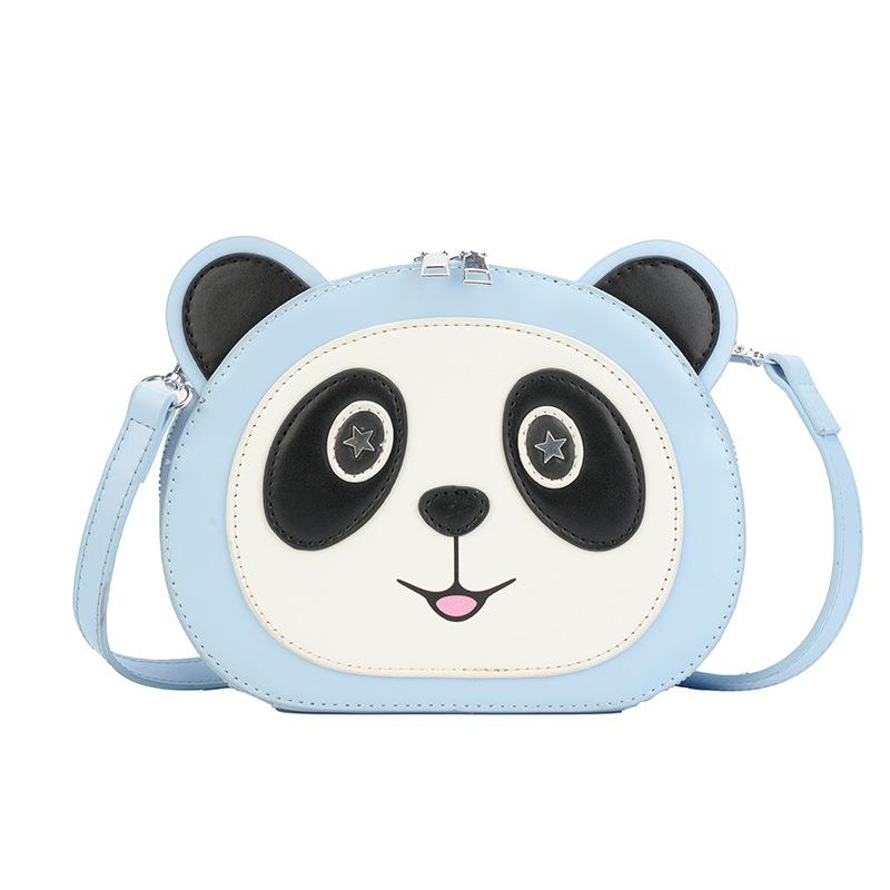 Cute Panda Small Bag 2025 New Japanese Cartoon Soft Girl Foreign Style Versatile Shoulder Bag Trendy Messenger Small Round Bag