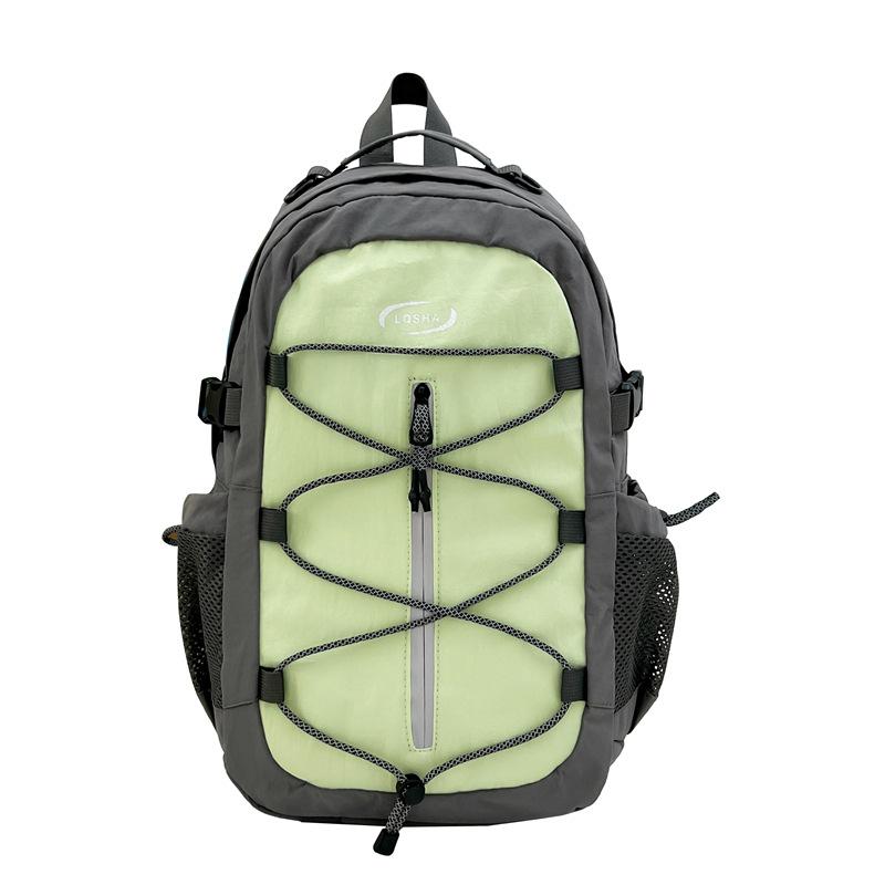 Schoolbag Outdoor Lightweight Backpack Large Capacity Waterproof Hiking Backpack Male and Female Student Commuter School Bag Simple and Versatile