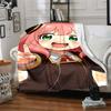 1pc Pink Hair Cat Girl Flannel Blanket,Ultra Soft Warm Plush Throw for Home Bedroom Bed Sofa Cover Camping Picnic gift Y72436